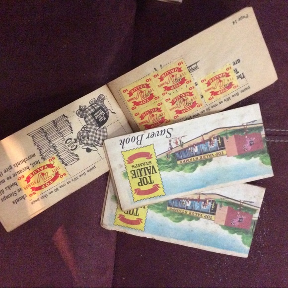 Vintage lot 3 Top Value Stamps saver books - Picture 2 of 3